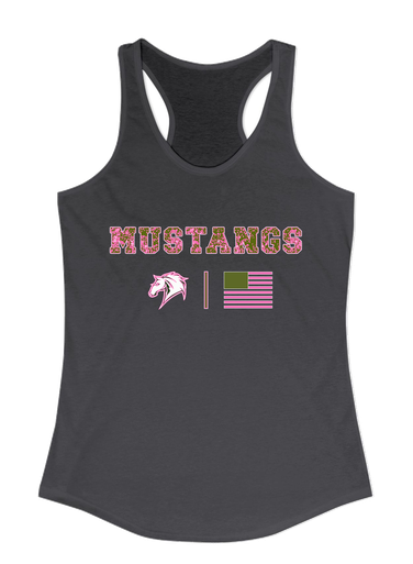 Mira Costa Mustangs Pink Camo Flag Women's Tank Top