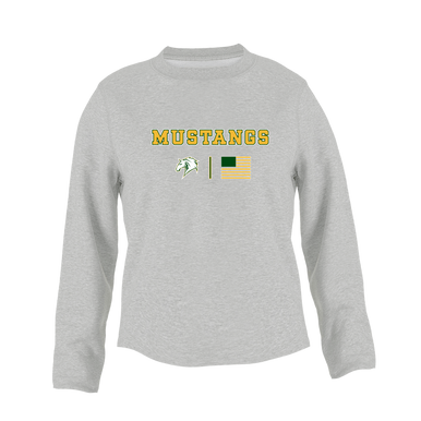 Mira Costa Mustangs Team Colors Flag Women's Sweatshirt