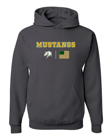 Mira Costa Mustangs Team Colors Flag Men's Premium Hoodie