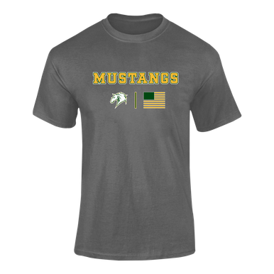 Mira Costa Mustangs Team Colors Flag Men's Premium SS T-Shirt