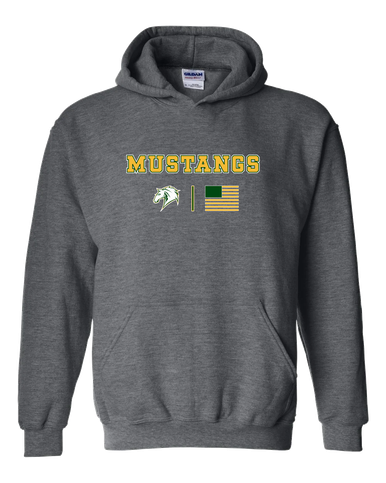 Mira Costa Mustangs Team Colors Flag Men's Hoodie