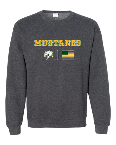 Mira Costa Mustangs Team Colors Flag Men's Sweatshirt