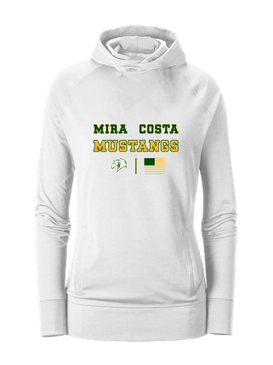 Mira Costa Mustangs Spirit Flag Women's Hoodie