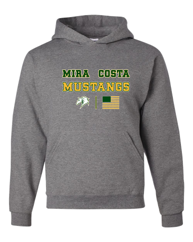 Mira Costa Mustangs Spirit Flag Men's Premium Hoodie