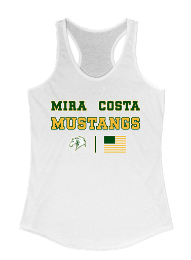 Mira Costa Mustangs Spirit Flag Women's Tank Top