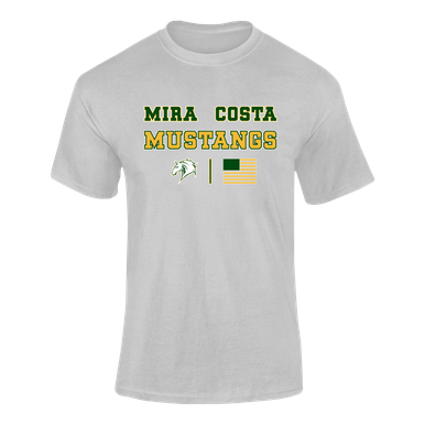 Mira Costa Mustangs Spirit Flag Men's Premium SS T-Shirt