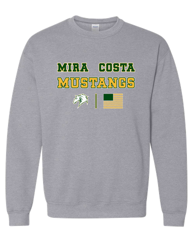 Mira Costa Mustangs Spirit Flag Men's Sweatshirt