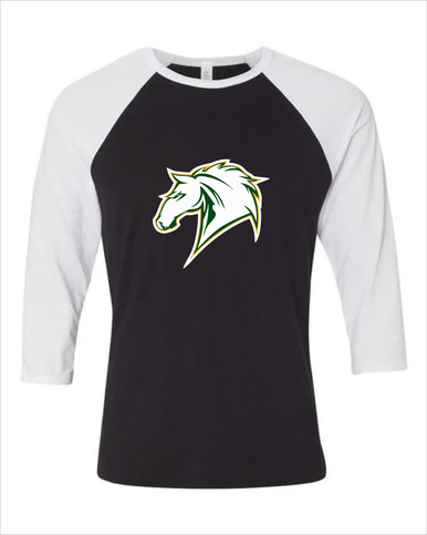 Mira Costa Mustangs Mascot #1 Women's Baseball T-Shirt