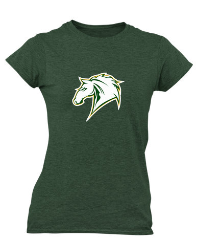 Mira Costa Mustangs Mascot #1 Women's Premium SS T-Shirt
