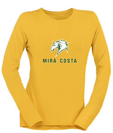 Mira Costa Mustangs Mascot #2 Women's LS T-Shirt