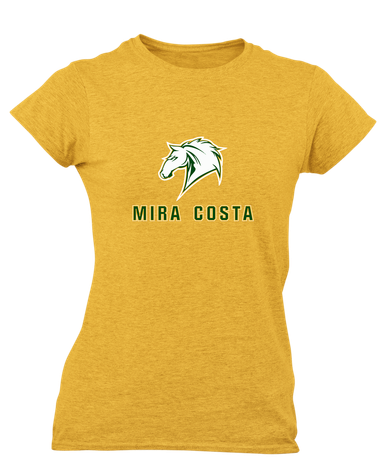 Mira Costa Mustangs Mascot #2 Women's Premium SS T-Shirt