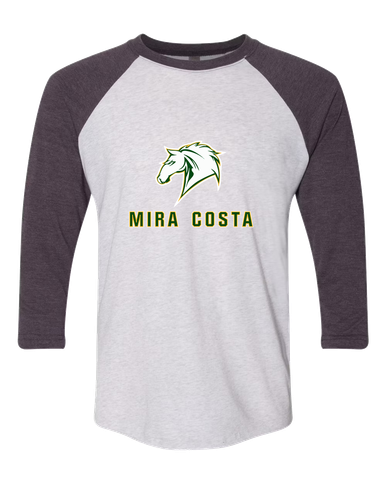Mira Costa Mustangs Mascot #2 Women's Baseball T-Shirt