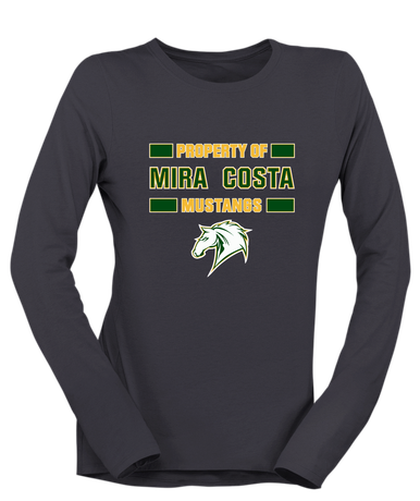 Mira Costa Mustangs Property Of Women's LS T-Shirt