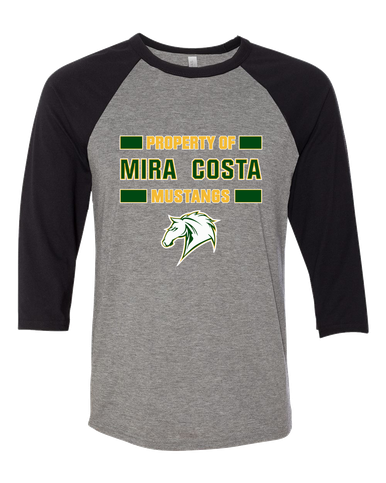 Mira Costa Mustangs Property Of Men's Baseball T-Shirt