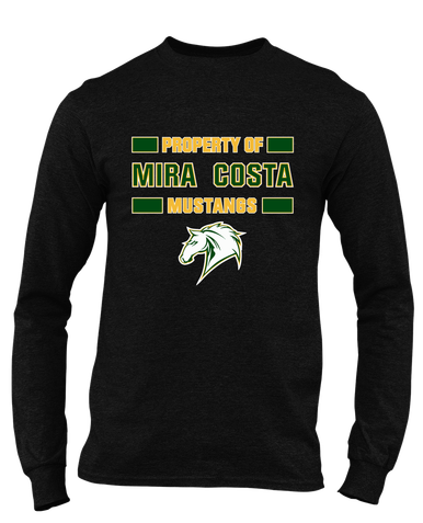 Mira Costa Mustangs Property Of Men's LS T-Shirt