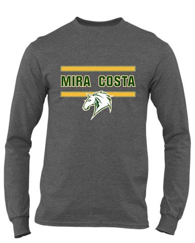 Mira Costa Mustangs Mascot #4 Men's LS T-Shirt