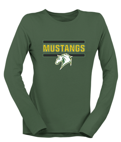 Mira Costa Mustangs Mascot #5 Women's Premium LS T-Shirt