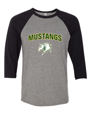 Mira Costa Mustangs Mascot #6 Women's Baseball T-Shirt