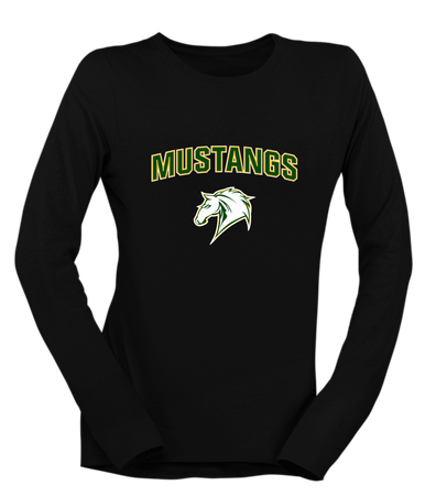 Mira Costa Mustangs Mascot #6 Women's Premium LS T-Shirt