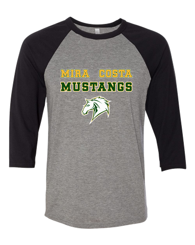 Mira Costa Mustangs Spirit Men's Baseball T-Shirt