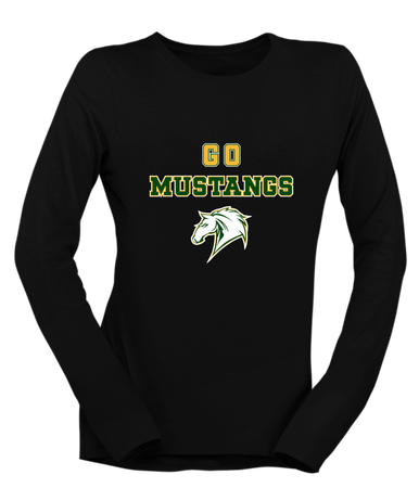 Mira Costa Mustangs Go Team Women's LS T-Shirt