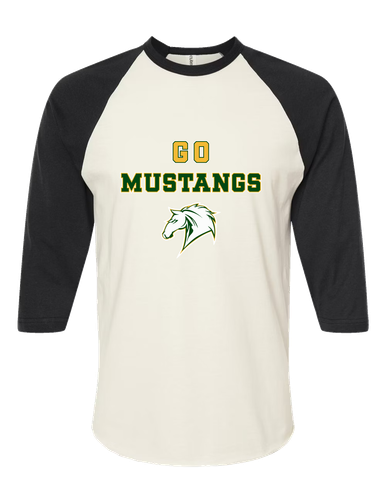 Mira Costa Mustangs Go Team Men's Baseball T-Shirt