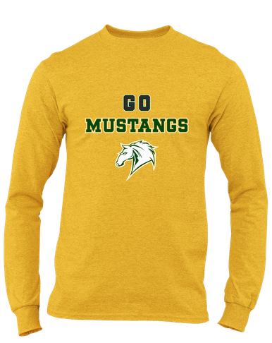 Mira Costa Mustangs Go Team Men's LS T-Shirt
