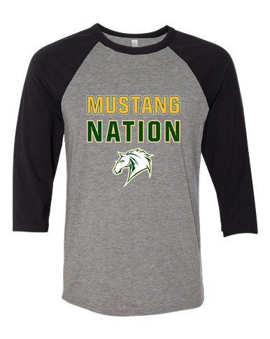 Mira Costa Mustangs Nation #2 Women's Baseball T-Shirt