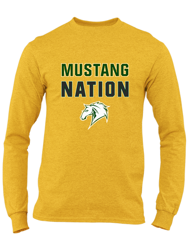 Mira Costa Mustangs Nation #2 Men's LS T-Shirt