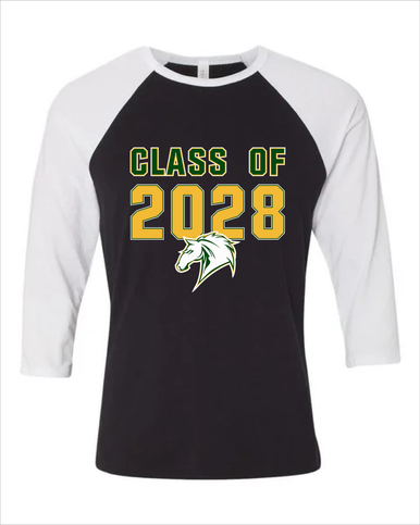 Mira Costa Mustangs Class of 2028 Men's Baseball T-Shirt