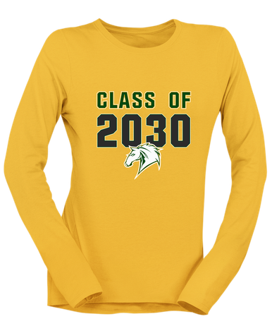 Mira Costa Mustangs Class of 2030 Women's LS T-Shirt