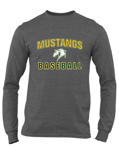 Mira Costa Mustangs Baseball #1 Men's LS T-Shirt
