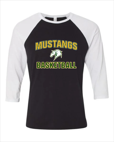 Mira Costa Mustangs Basketball #1 Women's Baseball T-Shirt