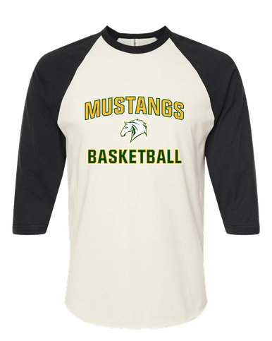 Mira Costa Mustangs Basketball #1 Men's Baseball T-Shirt