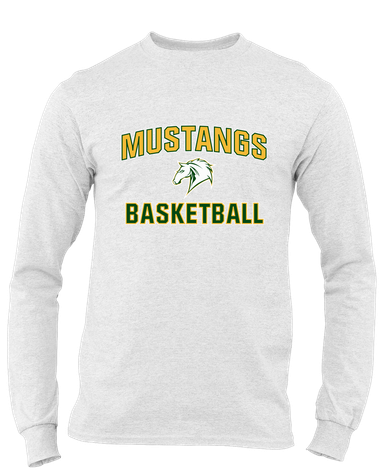 Mira Costa Mustangs Basketball #1 Men's LS T-Shirt