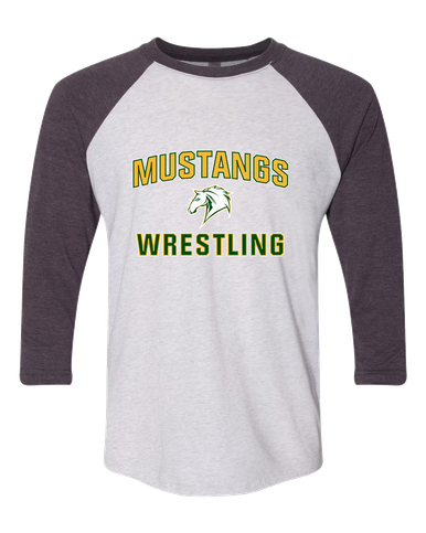 Mira Costa Mustangs Wrestling Women's Baseball T-Shirt