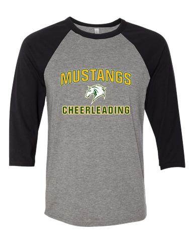 Mira Costa Mustangs Cheerleading Women's Baseball T-Shirt