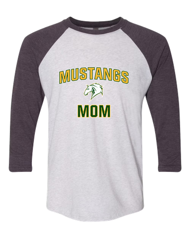 Mira Costa Mustangs Mom Women's Baseball T-Shirt