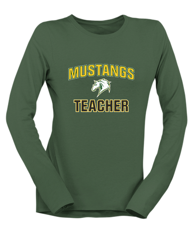 Mira Costa Mustangs Teacher Women's Premium LS T-Shirt