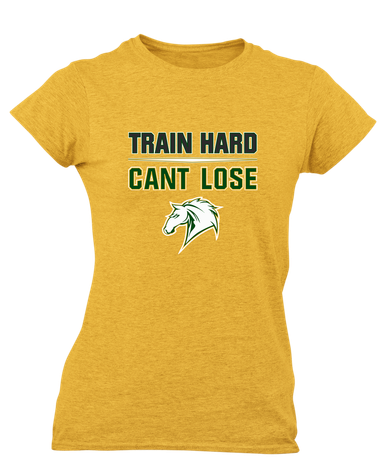 Mira Costa Mustangs Train Hard, Can't Lose Women's Premium SS T-Shirt