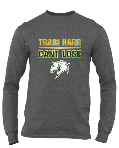 Mira Costa Mustangs Train Hard, Can't Lose Men's LS T-Shirt