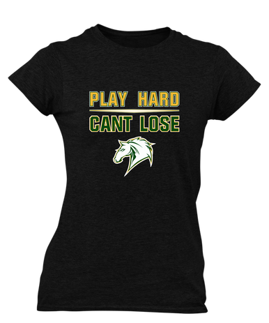 Mira Costa Mustangs Play Hard, Can't Lose Women's Premium SS T-Shirt