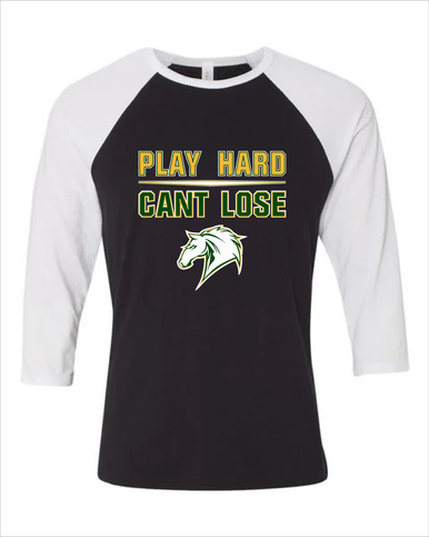 Mira Costa Mustangs Play Hard, Can't Lose Men's Baseball T-Shirt