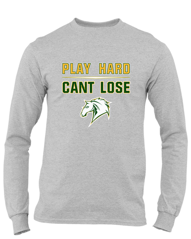 Mira Costa Mustangs Play Hard, Can't Lose Men's LS T-Shirt