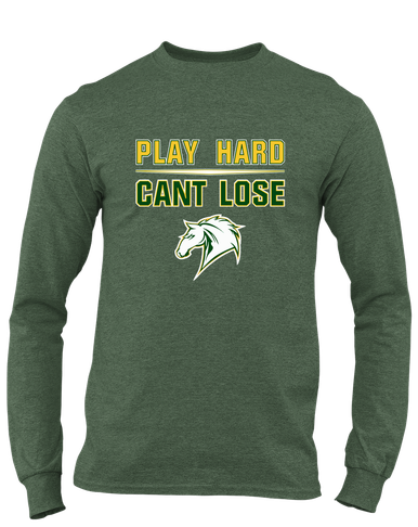 Mira Costa Mustangs Play Hard, Can't Lose Men's Premium LS T-Shirt