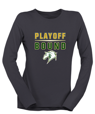 Mira Costa Mustangs Playoff Bound Women's LS T-Shirt