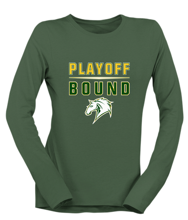 Mira Costa Mustangs Playoff Bound Women's Premium LS T-Shirt
