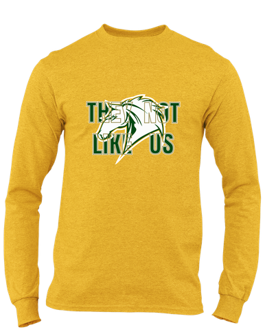 Mira Costa Mustangs They Not Like Us #2 Men's LS T-Shirt