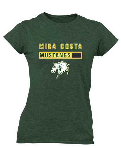 Mira Costa Mustangs Mascot #7 Women's Premium SS T-Shirt