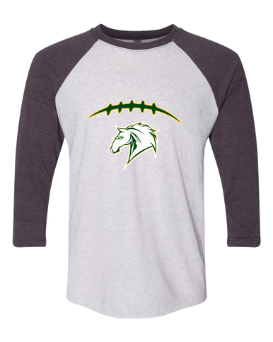 Mira Costa Mustangs Football #2 Women's Baseball T-Shirt